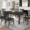 Marbrisa Wood Dining Side Chair Matte Black (Set of 2)