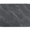 Potero 73-inch Faux Marble Extension Leaf Dining Table Black