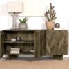 Tyler 3-door Solid Wood Sideboard Buffet Cabinet Mango Brown