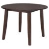 Barton 5-piece Round Wood Dining Table Set Dark Brown