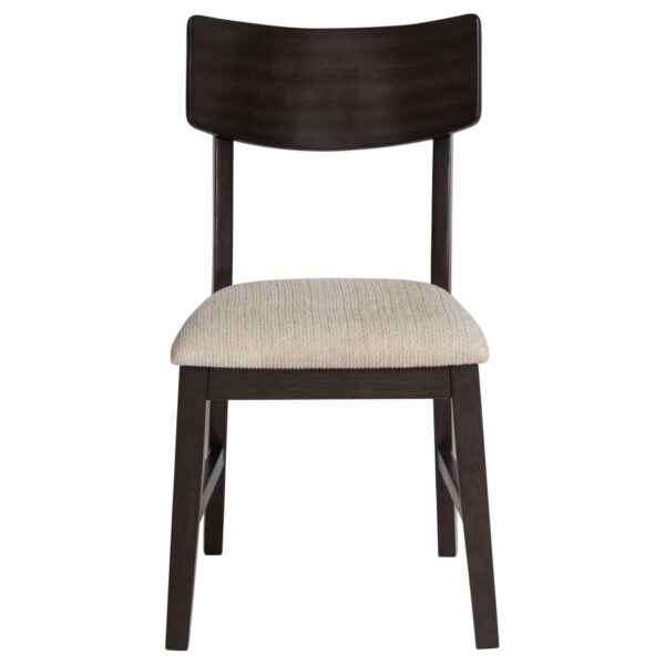 Catley 5-piece Round Drop Leaf Dining Table Set Dark Coffee