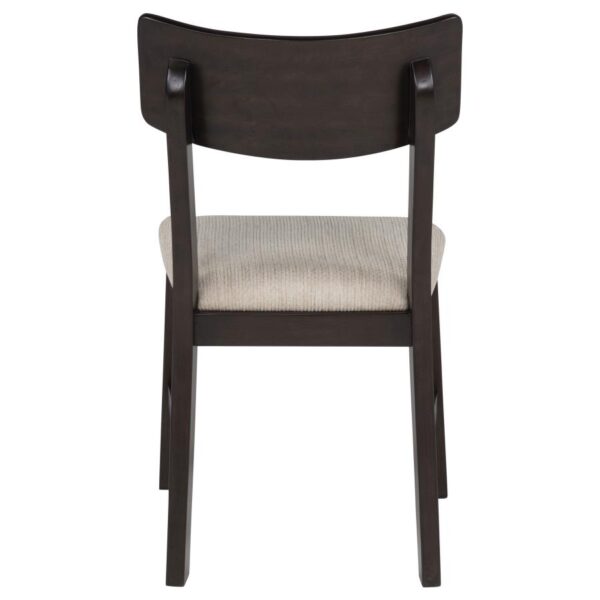 Catley 5-piece Round Drop Leaf Dining Table Set Dark Coffee