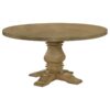 Florence Round 60-inch Wood Dining Table Rustic Honey