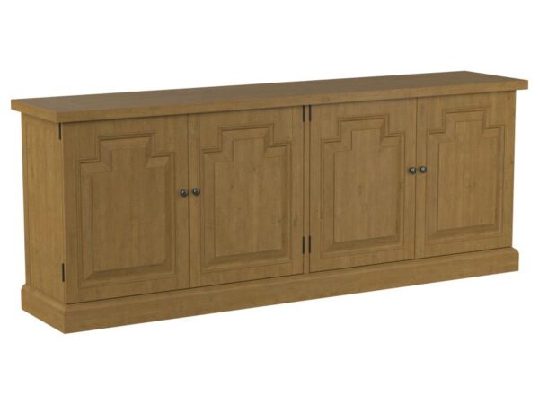 Florence 4-door Dining Sideboard Buffet Cabinet Rustic Honey