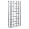 Montara Tempered Glass Wine Storage LED Curio Cabinet Chrome