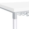 Norcrest 47-inch Acrylic Leg Bar Table White High Gloss