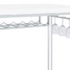 Norcrest 47-inch Acrylic Leg Bar Table White High Gloss