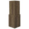 Alviso 1-drawer Corner Home Bar Wine Cabinet Rustic Oak