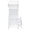 Araceli Freestanding LED Home Bar Cabinet White High Gloss