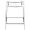 Jovani Acrylic Backless Counter Stool Chrome (Set of 2)