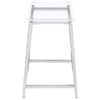 Jovani Acrylic Backless Counter Stool Chrome (Set of 2)