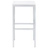 Natividad 5-piece Pub Height Bar Table Set White High Gloss
