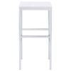 Natividad 5-piece Pub Height Bar Table Set White High Gloss