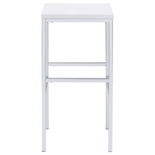 Natividad 5-piece Pub Height Bar Table Set White High Gloss