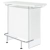 Acosta Freestanding Home Bar Wine Cabinet White High Gloss