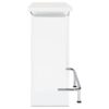 Acosta Freestanding Home Bar Wine Cabinet White High Gloss