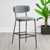 Elison Pub Height Bar Stool Grey (Set of 2)