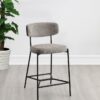 Elison Counter Height Bar Stool Light Brown (Set of 2)