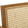 Kane Woven Rattan Wood Bar Chair Light Walnut (Set of 2)