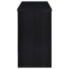 Topanga Engineered Wood Freestanding Home Bar Black