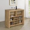 Topanga Engineered Wood Freestanding Home Bar Mango