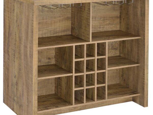 Topanga Engineered Wood Freestanding Home Bar Mango