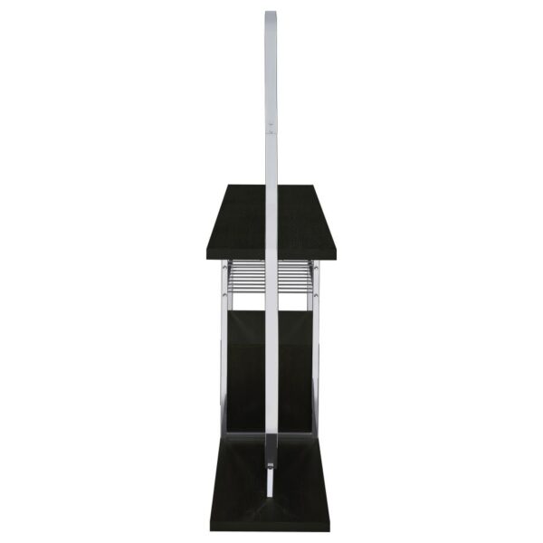 Risley 2-door Circular LED Wine Cabinet Dark Charcoal