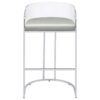 Thermosolis Clear Acrylic Bar Chair Chrome (Set of 2)