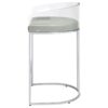 Thermosolis Clear Acrylic Bar Chair Chrome (Set of 2)