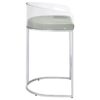 Thermosolis Clear Acrylic Bar Chair Chrome (Set of 2)