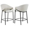 Chadwick Fabric Upholstered Counter Chair Beige (Set of 2)