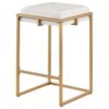 Nadia Upholstered Backless Counter Stool Beige (Set of 2)