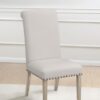 Salem Fabric Upholstered Dining Side Chair Beige (Set of 2)