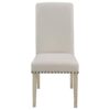 Salem Fabric Upholstered Dining Side Chair Beige (Set of 2)
