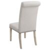 Salem Fabric Upholstered Dining Side Chair Beige (Set of 2)