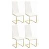 Montclair Upholstered Dining Side Chair White (Set of 4)