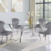 Cheyanne Upholstered Dining Side Chair Grey (Set of 2)