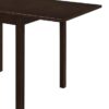 Kelso Rectangular 52-inch Extension Dining Table Cappuccino