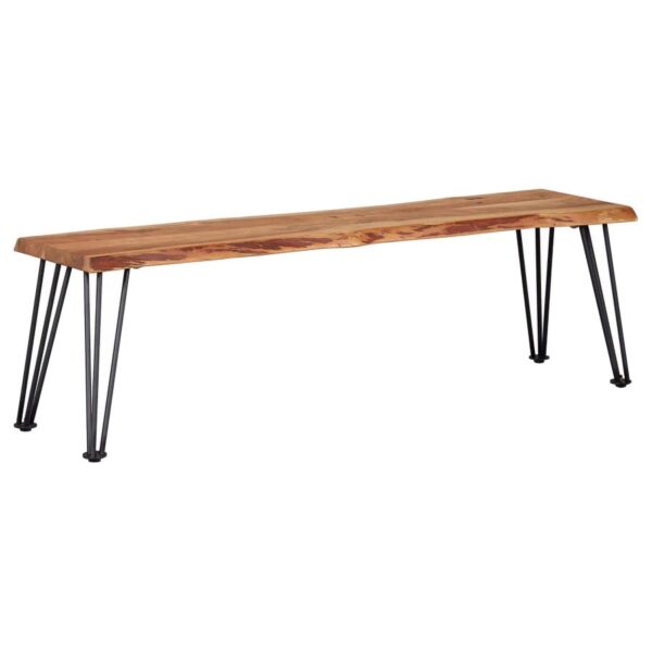 Sherman Wood Dining Bench Natural Acacia