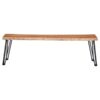 Sherman Wood Dining Bench Natural Acacia