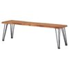 Sherman Wood Dining Bench Natural Acacia