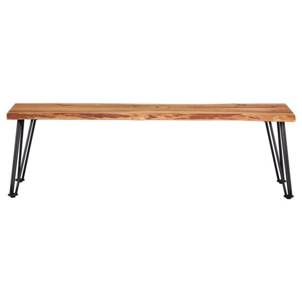 Sherman Wood Dining Bench Natural Acacia