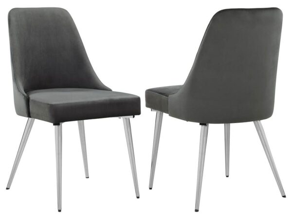 Cabianca Upholstered Dining Side Chair Grey (Set of 2)