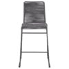 Jerome Woven Rope Metal Bar Chair Charcoal (Set of 2)