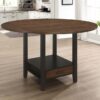 Sanford 60-inch Extension Leaf Counter Dining Table Espresso