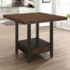 Sanford 60-inch Extension Leaf Counter Dining Table Espresso
