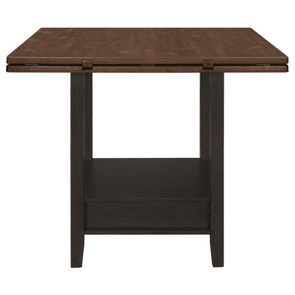 Sanford 60-inch Extension Leaf Counter Dining Table Espresso