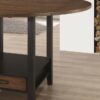 Sanford 60-inch Extension Leaf Counter Dining Table Espresso