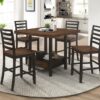 Sanford 60-inch Extension Leaf Counter Dining Table Espresso
