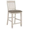 Sarasota Wood Counter Chair Rustic Cream (Set of 2)